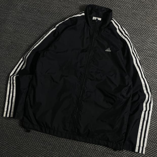 90s 아디다스 올드스쿨 박시핏 바람막이 자켓y 3814