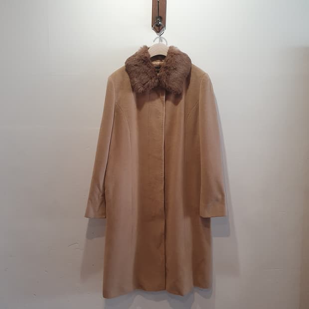 래빗 퍼 롱 코트 *앙고라65 양모35
