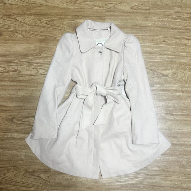 빈티지 리본 벨트 플레어 코트 히메갸루 달천깔 로걀 라떼 히메카지 고딕