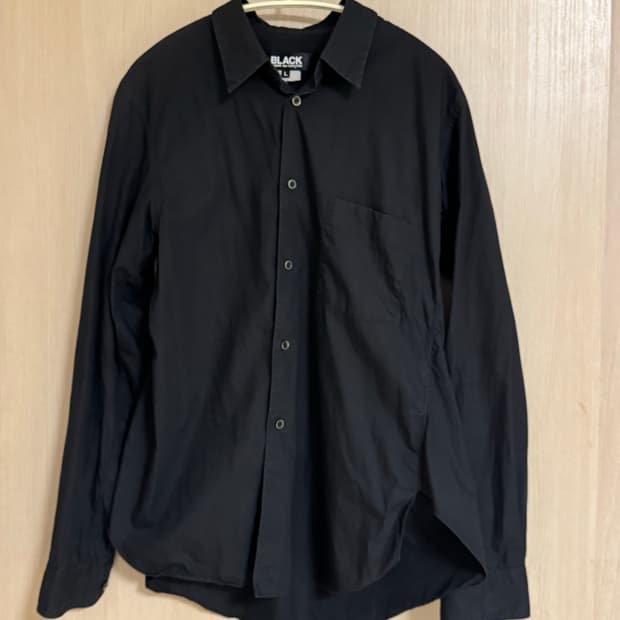 comme des garcons black 비대칭 셔츠
