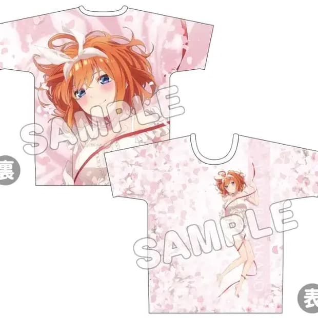 5등분의 신부 풀그래픽 티셔츠 - 나카노 요츠바