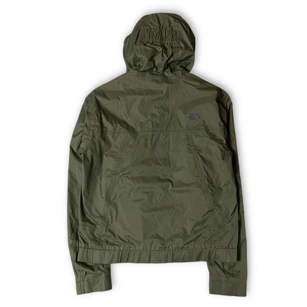 노스페이스 카키 나일론 바람막이 자켓 S