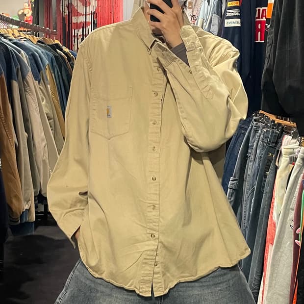 [IM] carhartt 칼하트 연베이지 긴팔 셔츠