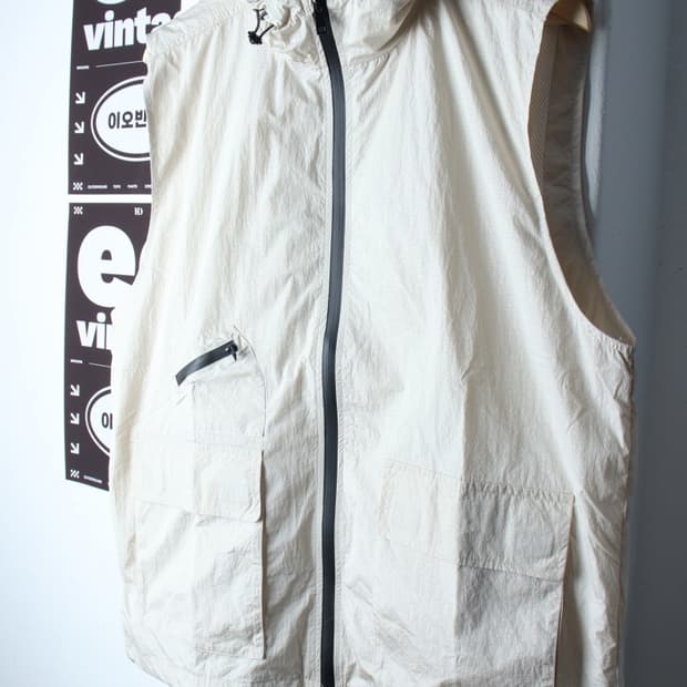 (L-XL) 디미트리블랙 집업 바람막이 점퍼자켓 조끼 나일론-H33507