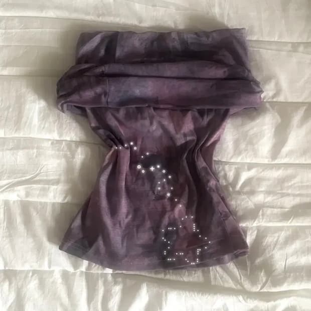 빈티지 매쉬 탑 페어리 그런지 오프숄더 블라우스 오네갸루 피조물