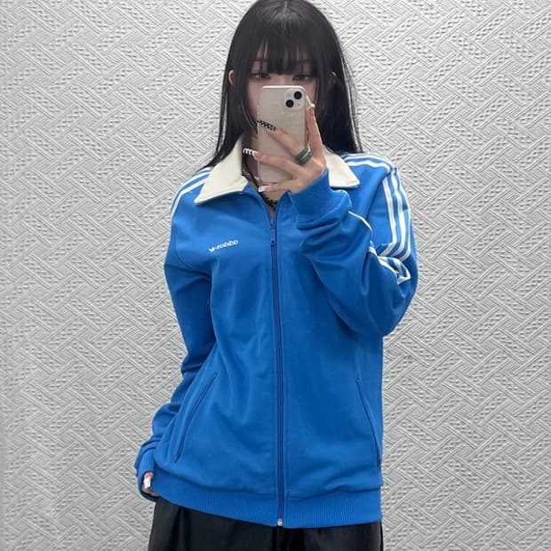 아디다스 희귀 레트로 베켄바우어 팁탭 져지 집업 105 C10216