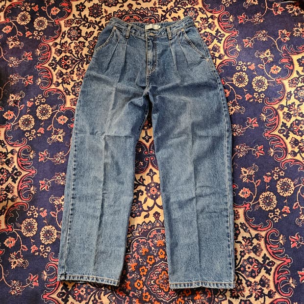 TALY 투턱 데님 팬츠 1size