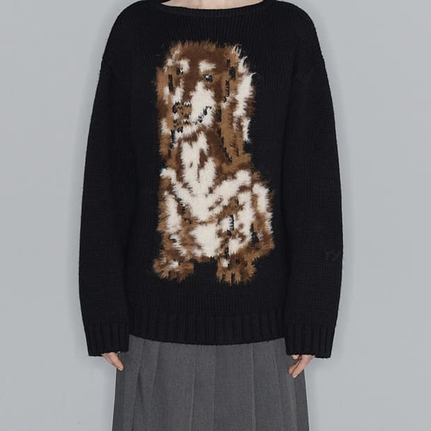 open yy 오픈와이와이 블랙 니트 새상품