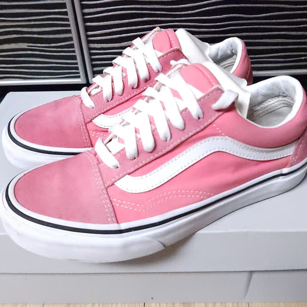 VANS 반스 올드스쿨 스트로베리 핑크 : 화이트 230