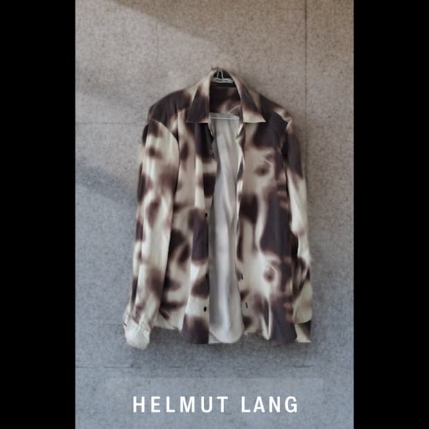 Helmut lang archive shirts brown tied