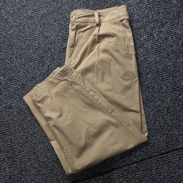 노스페이스 신형 브라운 와이드 치노 팬츠 1389