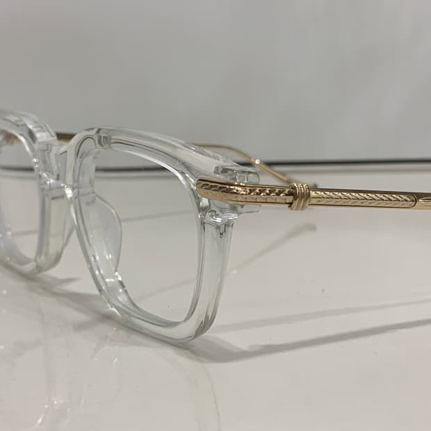 크롬하츠 컴프션 크리스탈&골드 플레이트 안경 클리어 투명 테