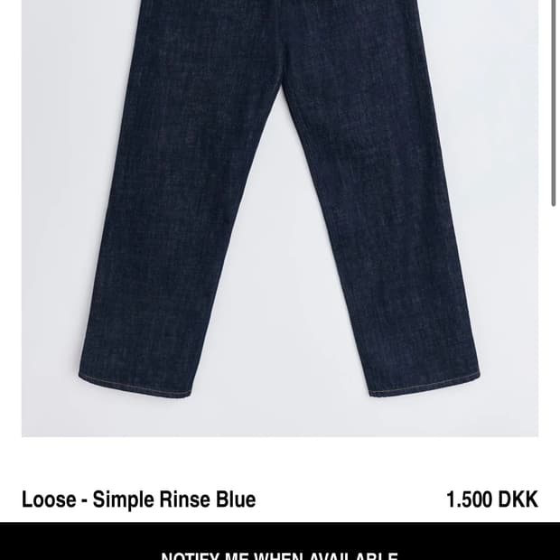 [구해요]SUNFLOWER rinse blue loose fit 