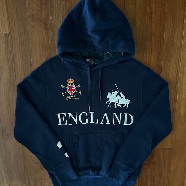 폴로 랄프로렌 빅포니 잉글랜드 후드티 S