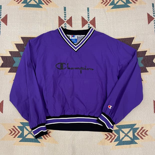 Vintage Champion warm-up