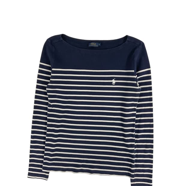 폴로 스트라이프 긴팔티 (woman m)
