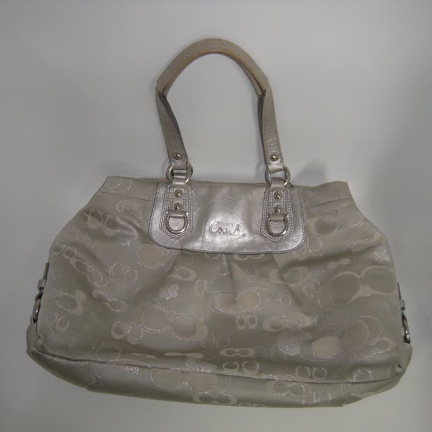 코치 애슐리 시그니처 메탈릭 숄더백