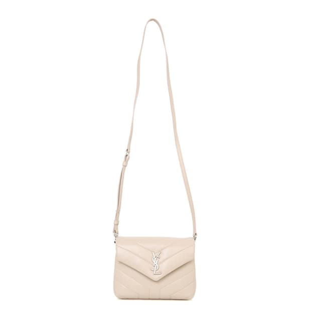 생로랑 루루 토이 미니 크로스백 마테라쎄 베이지 숄더백 467072