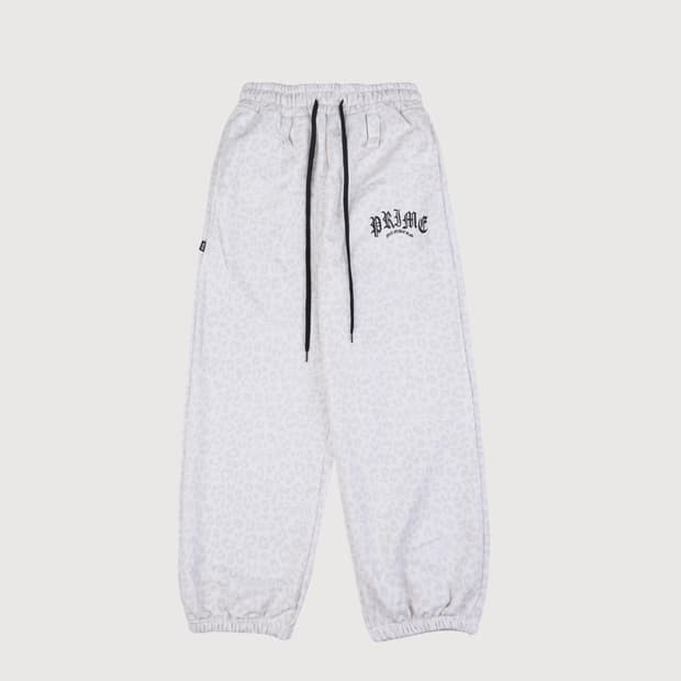프라임멤버스 레오파드 와이드 조거팬츠