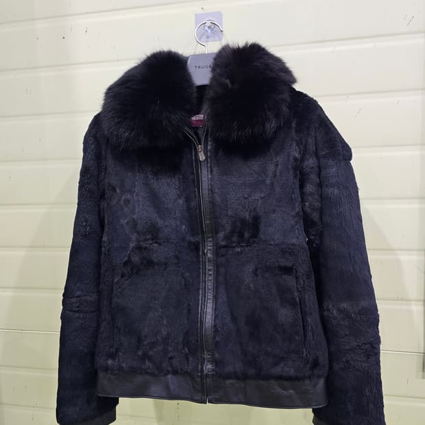 시스틴 여성 블랙 털 자켓 66사이즈