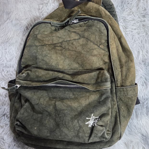 스투시 백팩 데님 워싱