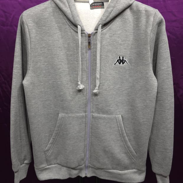 카파 여성 스몰로고 기모 후드집업 L