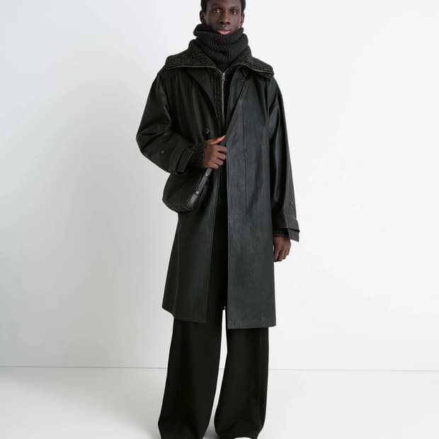 르메르 25FW 리브드 하이 넥 알파카 스누드 OS 다크 에스프레소