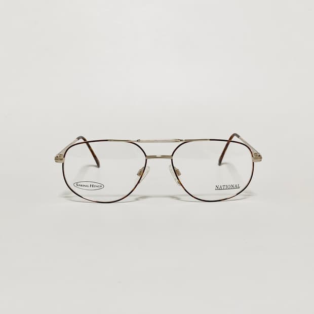 843 데드스탁 픽키 빅사이즈 투브릿지 골드 프레임 빈티지안경