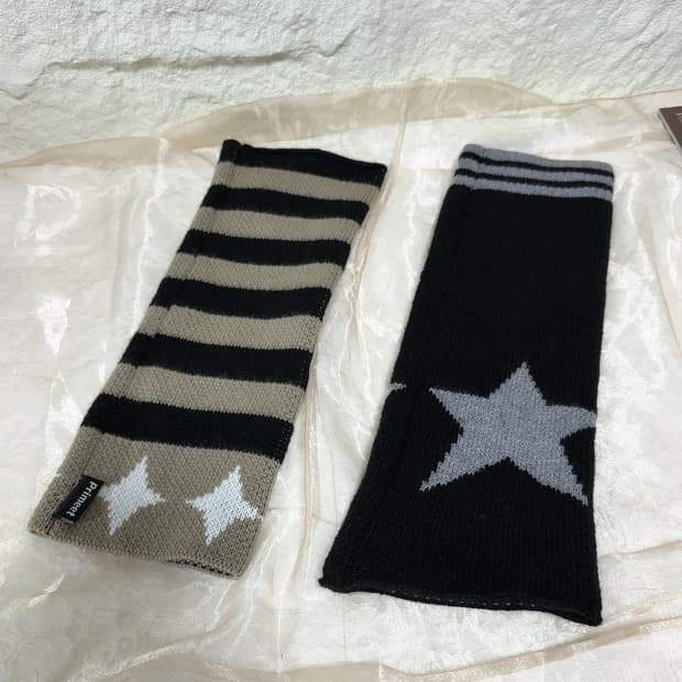 빈티지 Y2K primeet 오각별 스트라이프 발토시