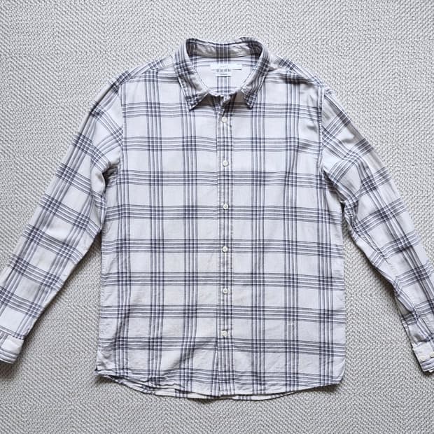 에피그램 배색 글렌 체크 셔츠 L 