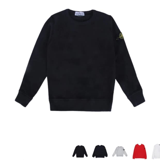 스톤아일랜드 블랙 맨투맨