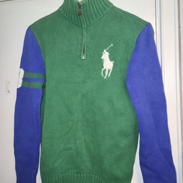 폴로 랄프로렌 빅포니 그린투톤 하프집업 S정도