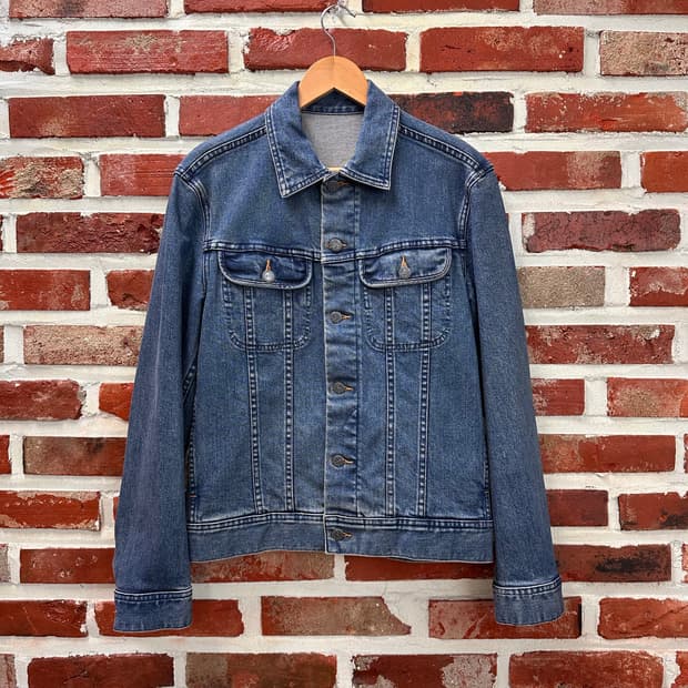 (XS)아페쎄 워시드 데님 자켓