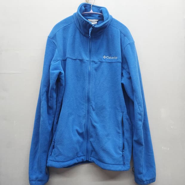 콜롬비아 로고 후리스 스트링 집업 L