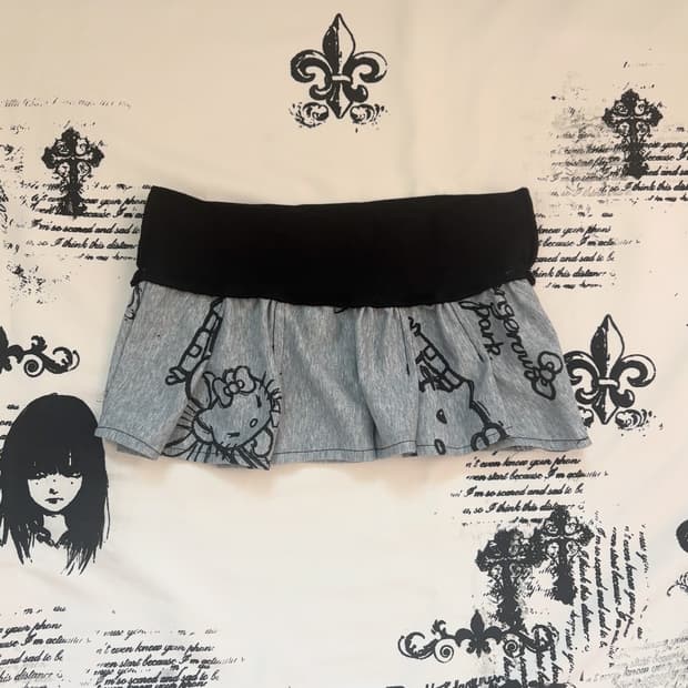 • Hello Kitty Banding Micro Mini Skirt