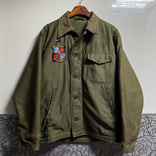 빈티지 밀리터리 60s USN A2 초기형 덱자켓