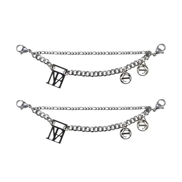 트리밍버드 레이어드 체인 슈 링 (수량 2개)