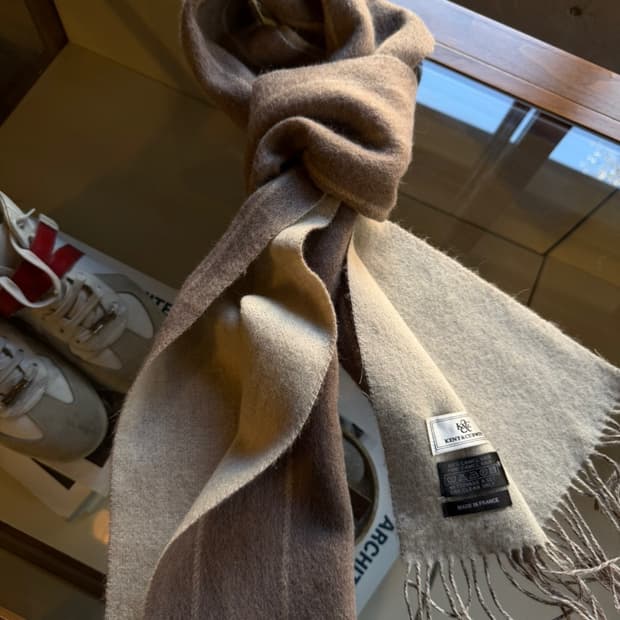 켄트앤커웬 프렌치 메이드 카멜헤어 머플러