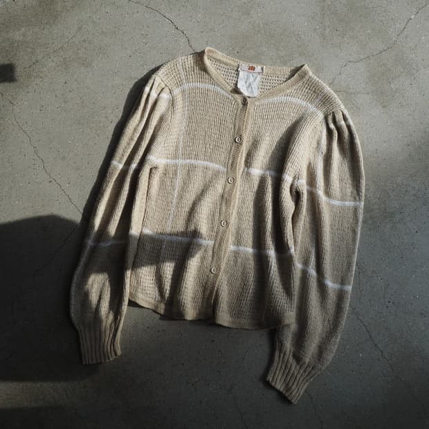 old vintage silk / linen cardigan 