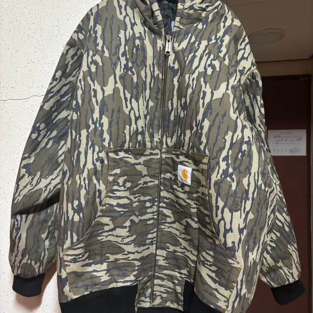 칼하트 카모 액티브 후드 자켓 L