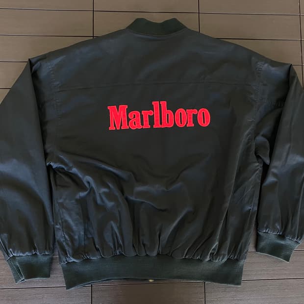 (L) 90s 빈티지 말보로 리버시블 봄버 자켓