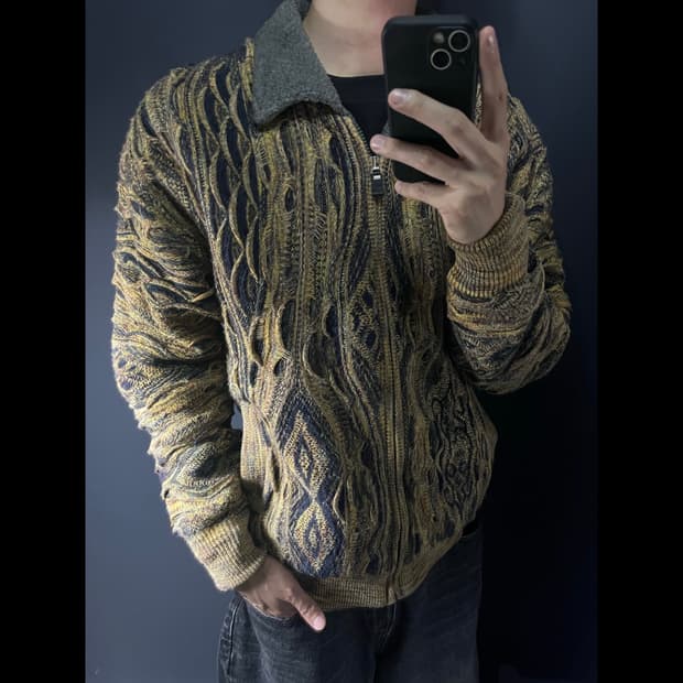 KNITPIA 양털 니트 집업