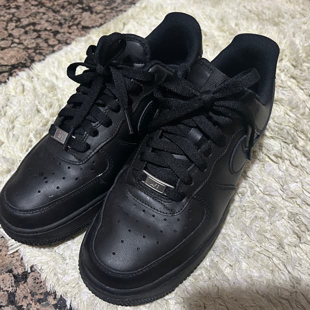 (새상품,250) 나이키 에어포스 블랙