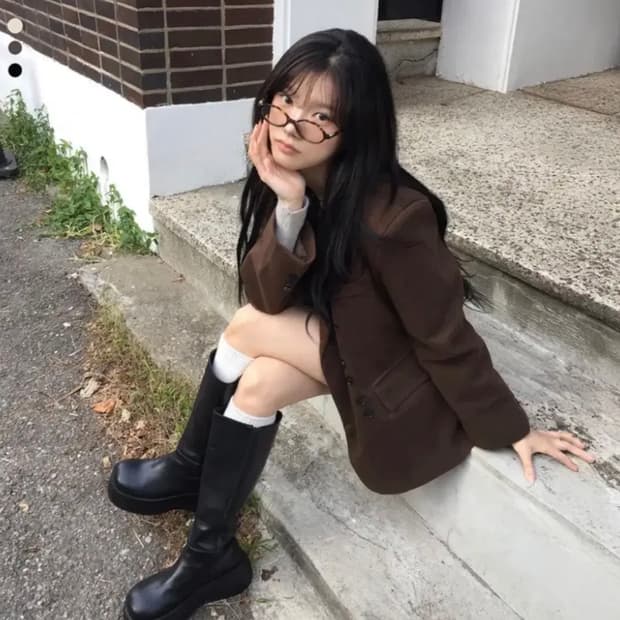 모디무드 스웨디 파우더 자켓 차콜