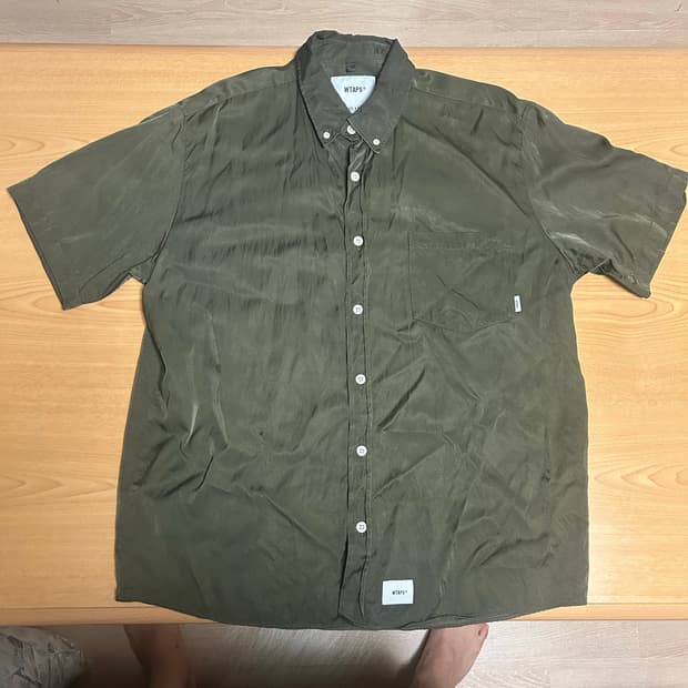 18ss wtaps raco satin shirt