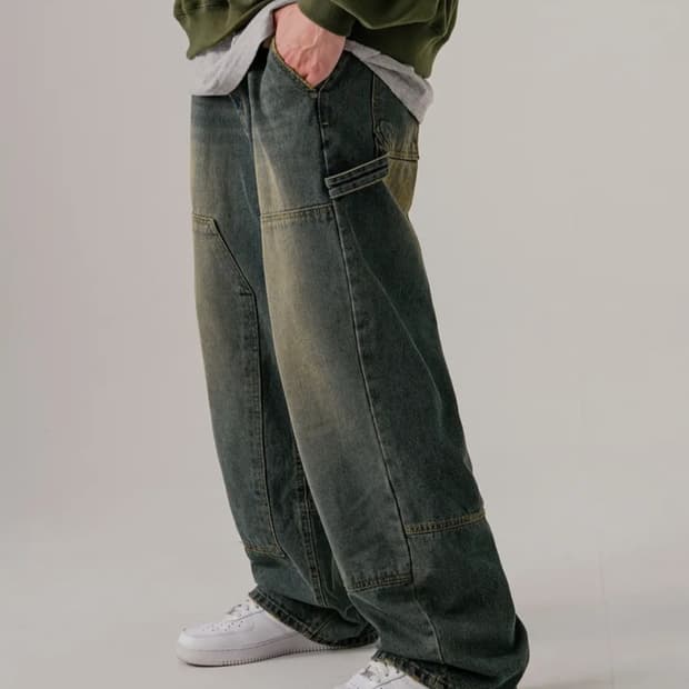 에즈카톤 카펜터 데님 팬츠(빈티지 블루)