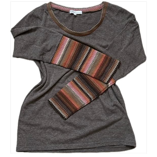 빈티지 하구미롱슬리브 모리걸라떼갸루