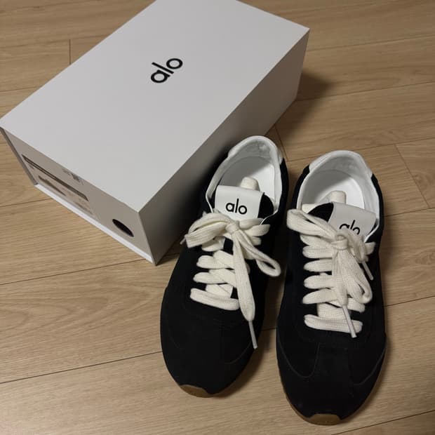 alo 알로 선셋 스니커즈 블랙 w7 235