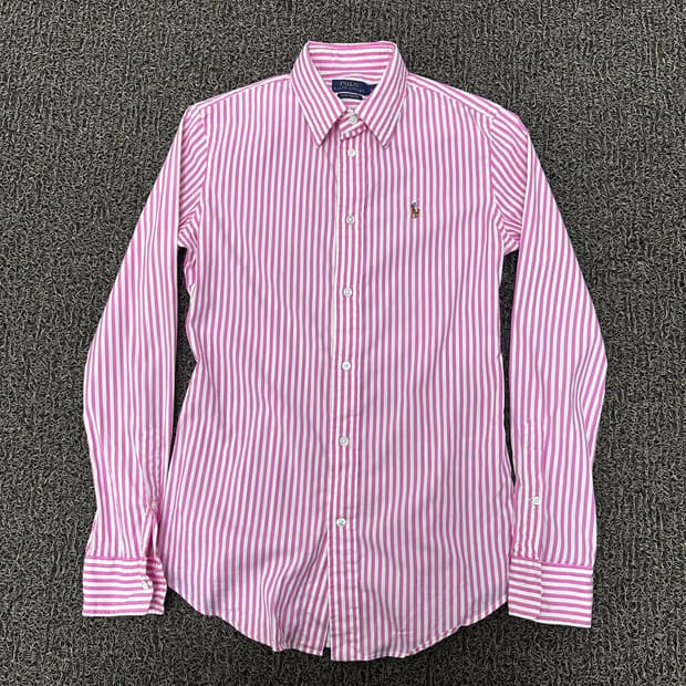 POLO 폴로 랄프로렌 여성 스트라이프 셔츠 핑크