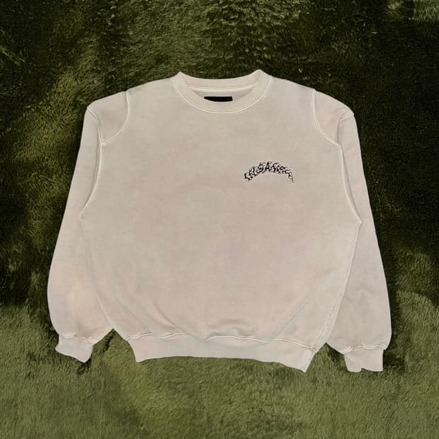 [2] 인세인 개러지 엠브로이더리 릴렉스 핏 워시드 스웻셔츠